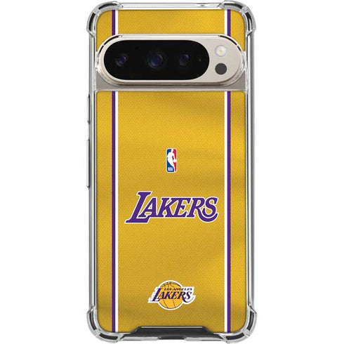 NBA Los Angeles Lakers Jersey Google Pixel 9 Pro XL Clear Case